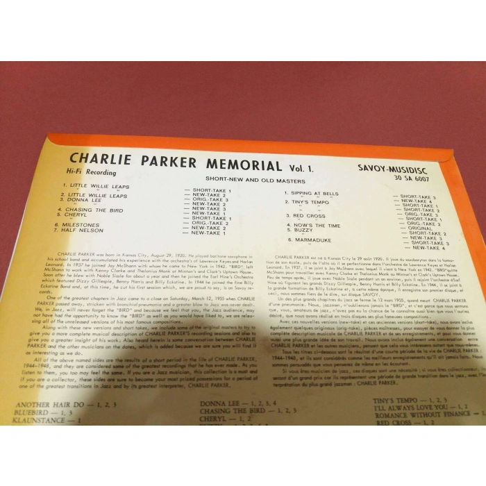 CHARLIE PARKER MEMORIAL