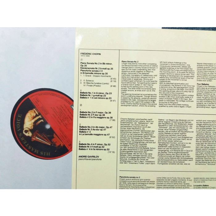 CHOPIN 4 BALLADES SONATO Nr.2  ANDREI GAVRILOV