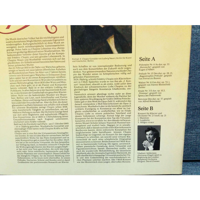 CHOPIN POLONAISE PRELUDE WALZER ETÜDE ALFRED REISENAUER