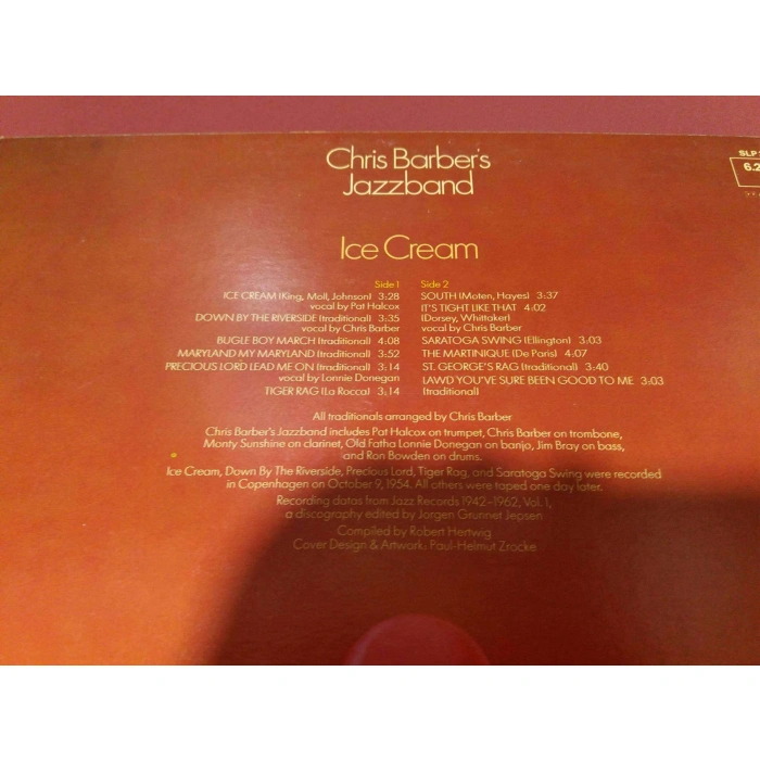 CHRIS BARBER JAZZBAND ICE CREAM