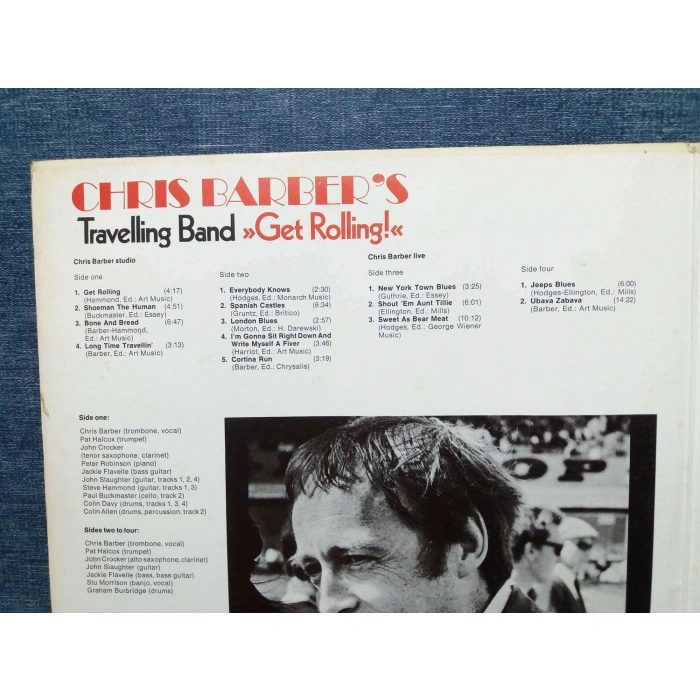 CHRIS BARBERS GET ROLLING  2 LP