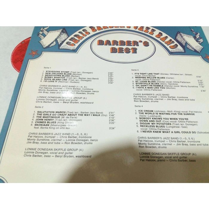 CHRIS BARBERS JAZZ BAND BEST    2 LP
