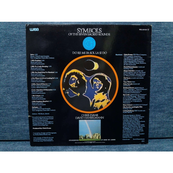 CHRIS EVANS DAVID HANSELMANN SYMBOLS