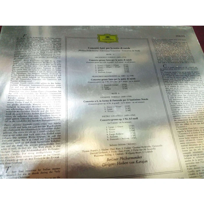 CHRISTMAS CONCERTOS CORELLI MANFREDINI TORELLI LOCATELLI