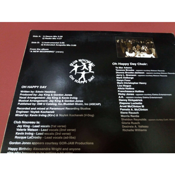 CLUB NOUVEAU OH HAPPY MAXI LP