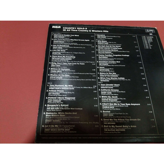 COUNTRY WESTERN GOLD    2 LP