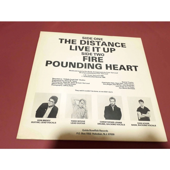 CRYIN OUT LOUD LIVE IT UP MAXI LP