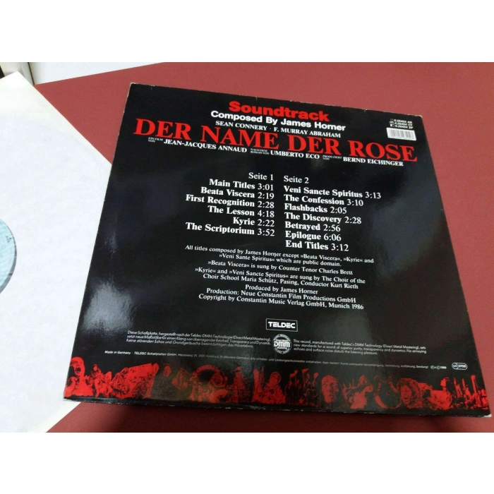 DER NAME DER ROSE JAMES HORNER FILM MUSIC