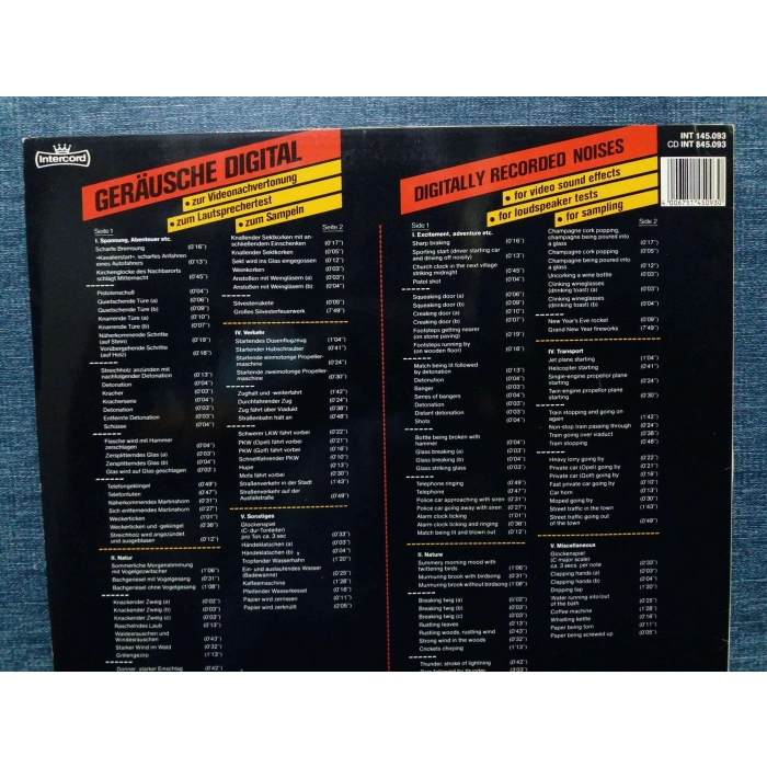 DIGITAL RECORDED NOISES