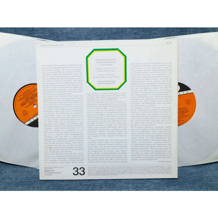 DOĞAL KUŞ SESLERİ  STIMMEN VOGEL   2 LP