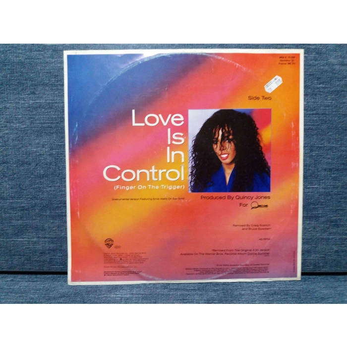 DONNA SUMMER LOVE IS CONTROL MAXI LP