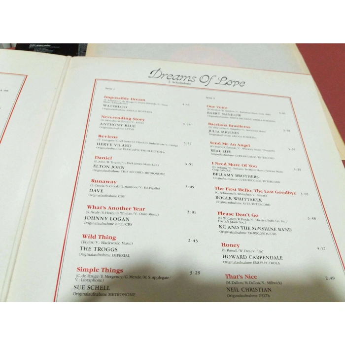 DREAMS OF LOVE    2 LP