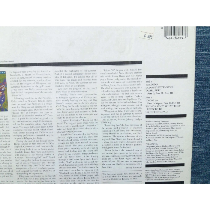 DUKE ELLINGTON FESTIVAL SESSION