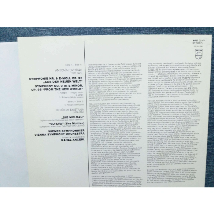 DVORAK NEW WORLD SMETANA MOLDAU KAREL ANCERL
