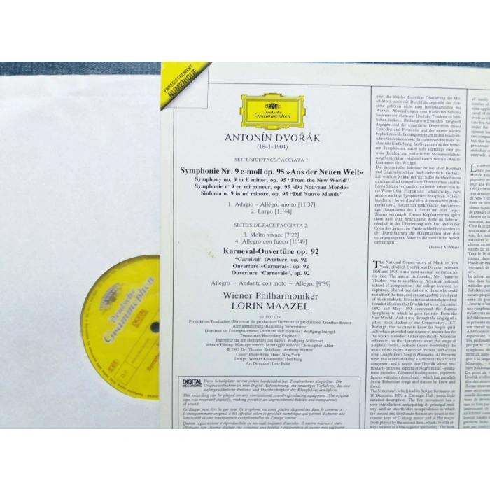 DVORAK SYMPHONIE Nr.9 LORIN MAZEL