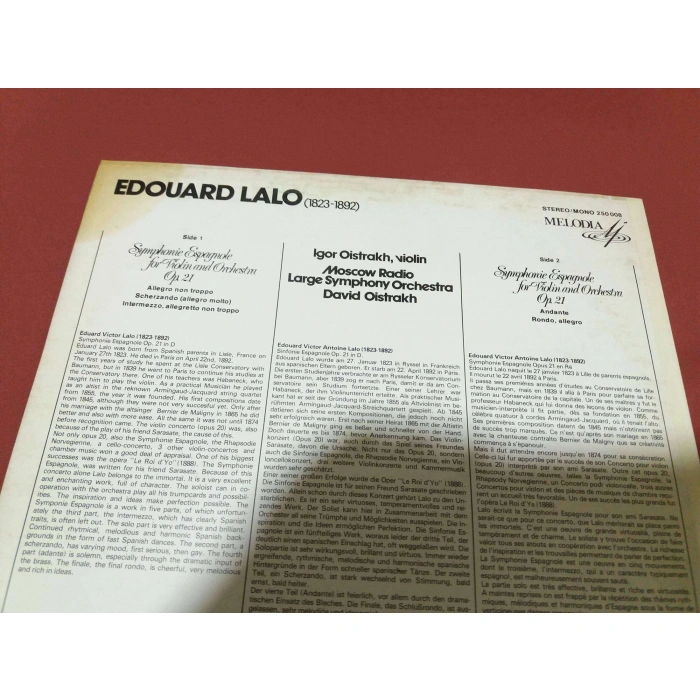 EDOUARD LALO ESPAGNOLE