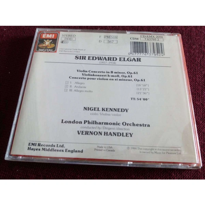 ELGAR VIOLIN CONCERTO NIGEL KENNEDY