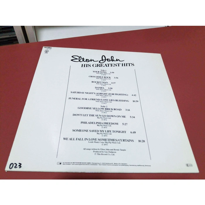 ELTON JOHN GREATEST HITS