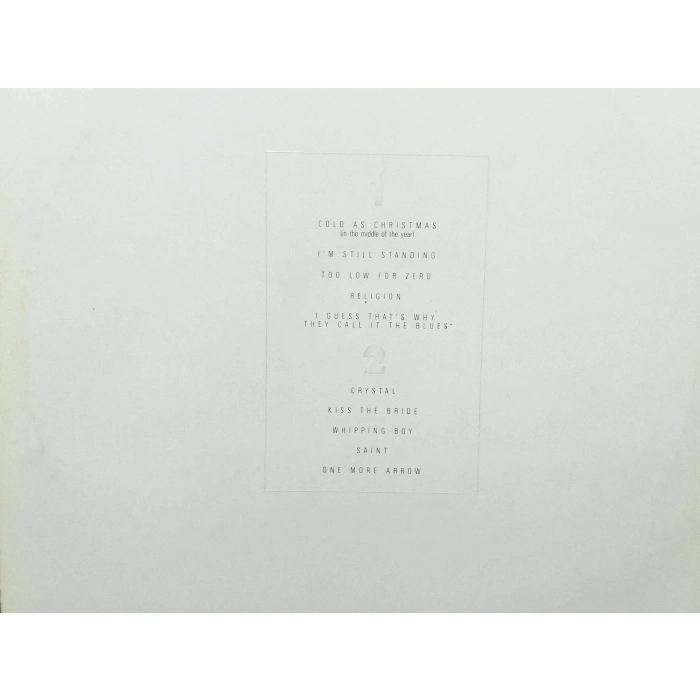 ELTON JOHN TOO LOW FOR ZERO