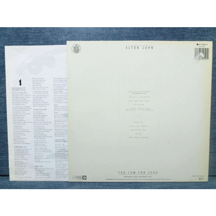 ELTON JOHN TOO LOW FOR ZERO