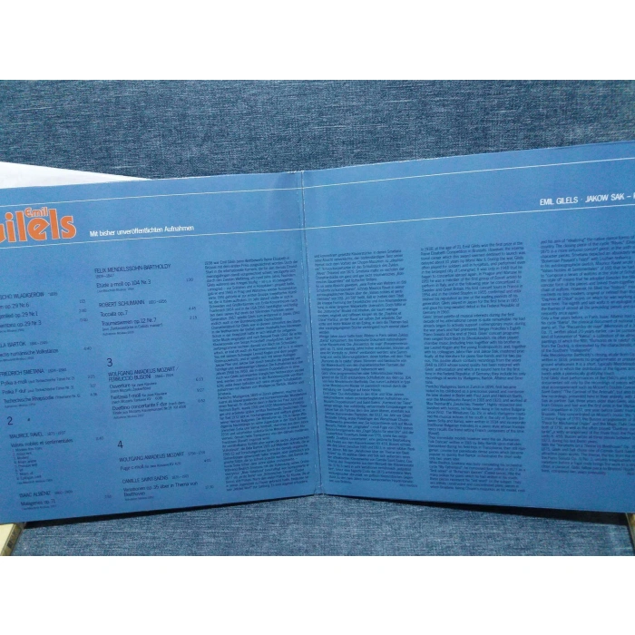 EMIL GILELS WITH RECORDINGS NEVER BEFORE ISSUED   2 LP