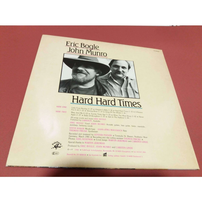 ERIC BOGLE JOHN MUNRO HARD TIMES