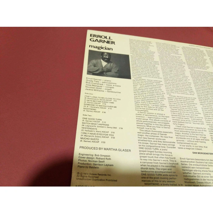 ERROLL GARNER MAGICIAN