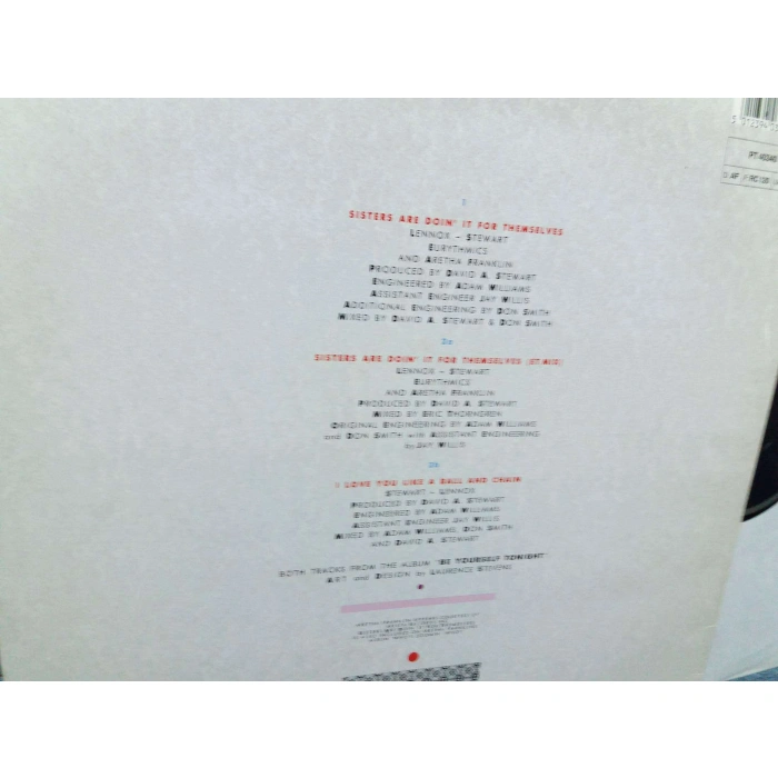 EURYTHMICS ARETHA FRANKLIN MAXI LP