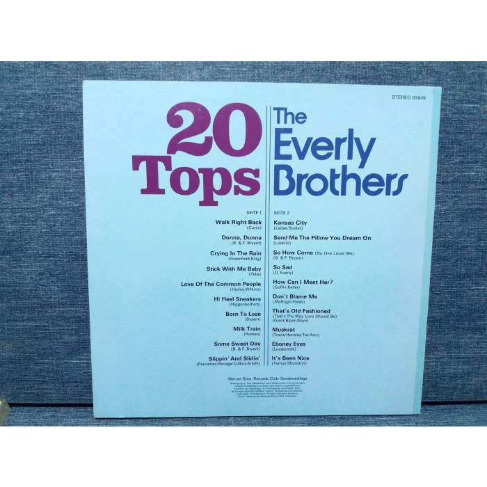 EVERLY BROTHERS 20 TOPS