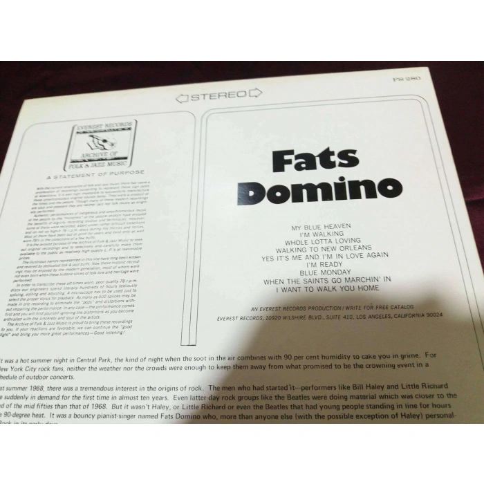 FATS DOMINO EVEREST