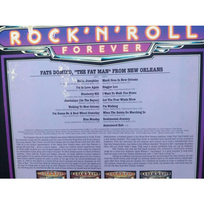 FATS DOMINO ROCK N ROLL