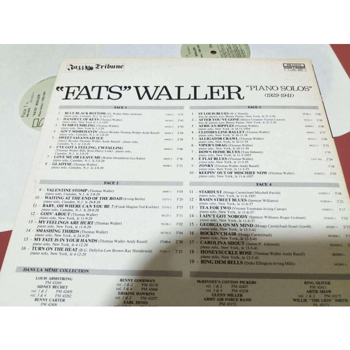 FATS WALLER PIANO SOLOS   2 LP