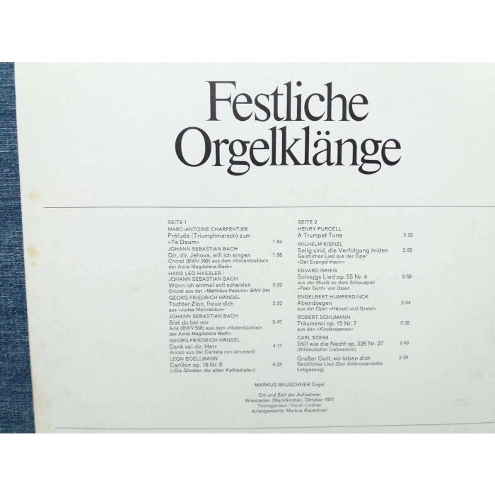 FESTLICHE ORGEL MARKUS RAUSCHNER