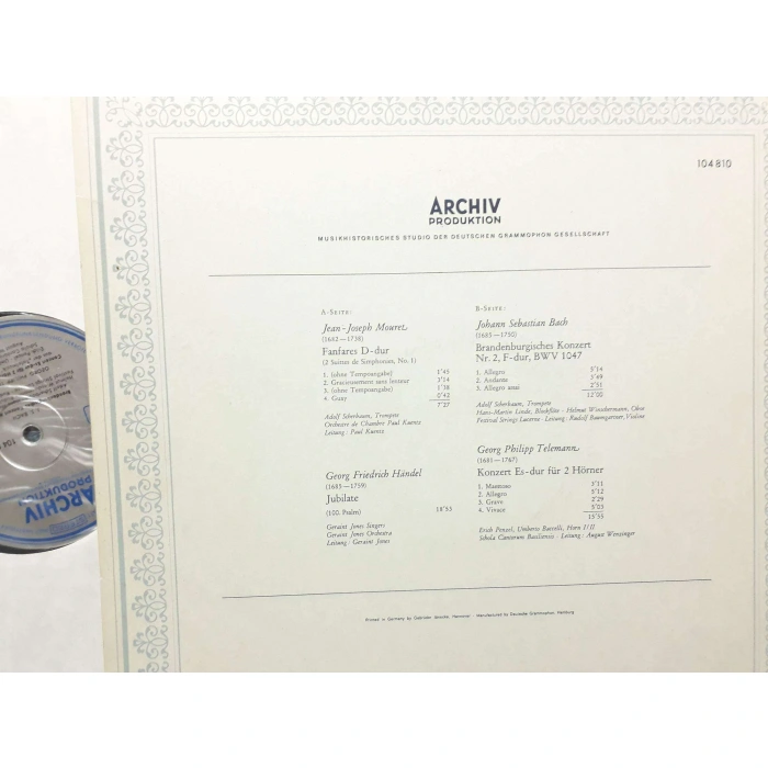 FESTLICHES BAROCK MOURET - HANDEL - BACH - TELEMANN