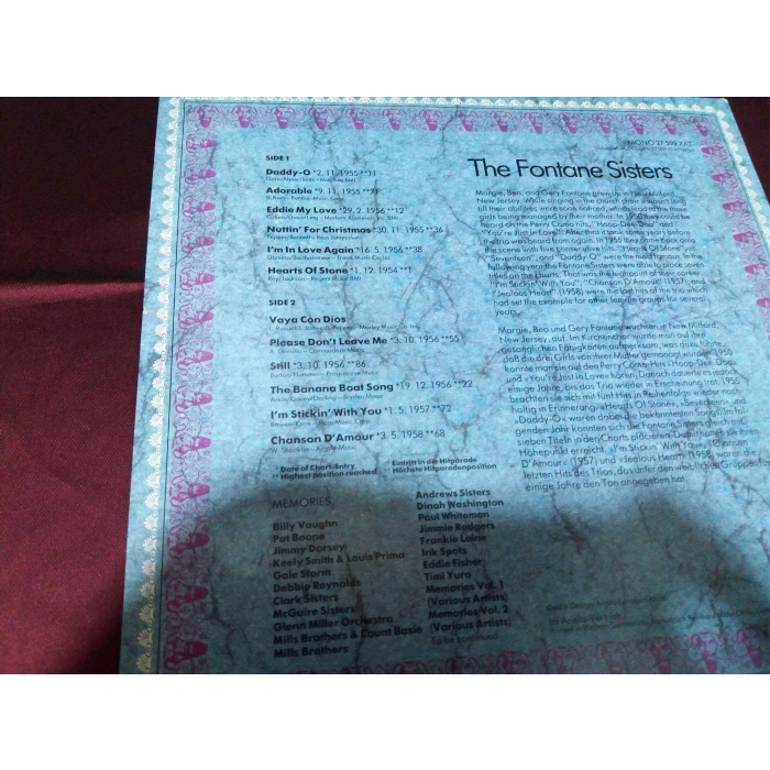 FONTANE SISTERS MEMORIES