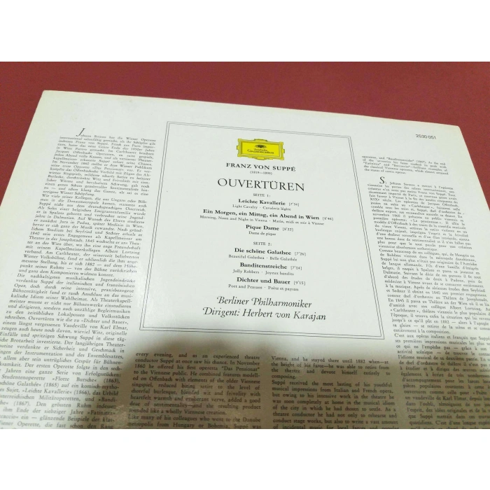 FRANZ VON SUPPE OVERTUREN