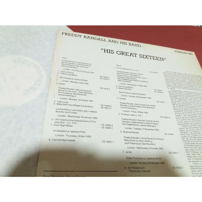 FREDDY RANDALL HIS GREAT