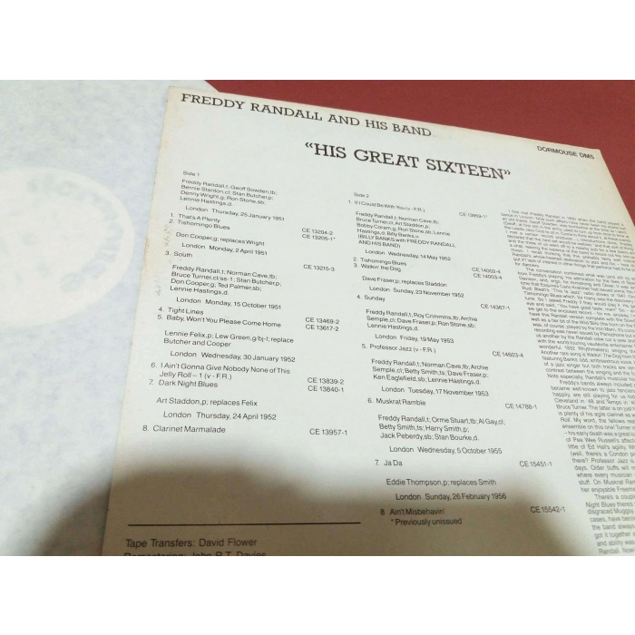 FREDDY RANDALL HIS GREAT