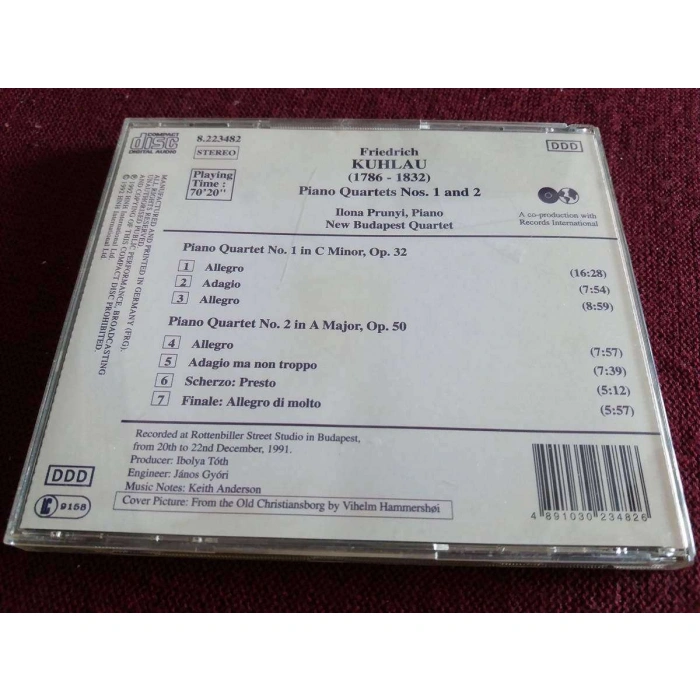 FRIEDRICH KUHLAU PIANO QUARTETS