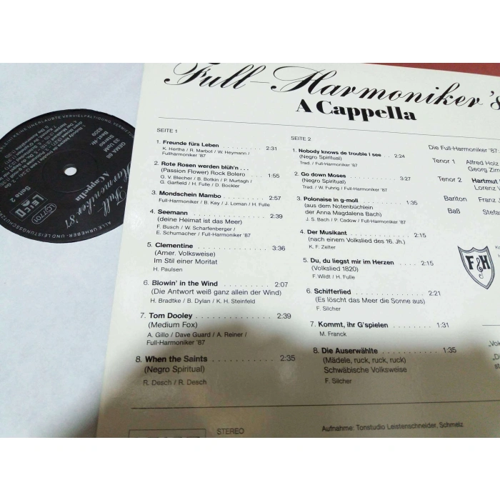 FULL HARMONIKER 87 A CAPELLA