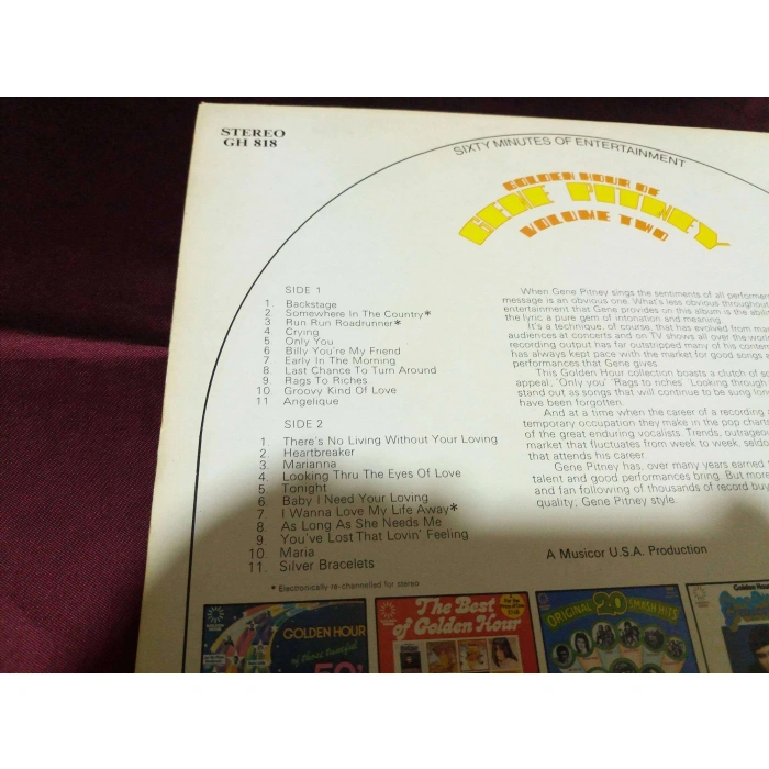 GENE PITNEY GOLDEN HOUR