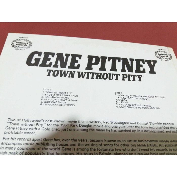 GENE PITNEY TOWN WITHOUT