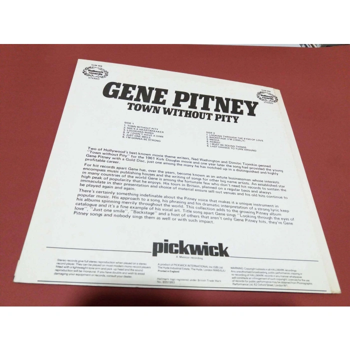 GENE PITNEY TOWN WITHOUT