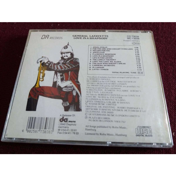 GENERAL LAFAYETTE LOVE IS A RHAPSODY