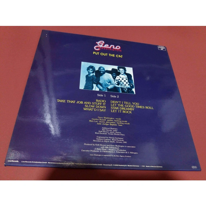 GENO WASHINGTON PUT OUT THE CAT