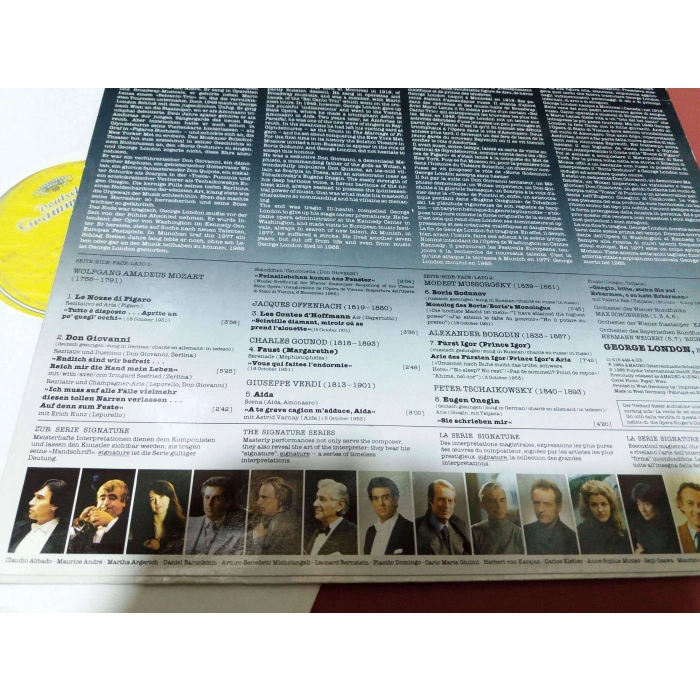 GEORGE LONDON AIDA EUGENE FAUST FIGARO