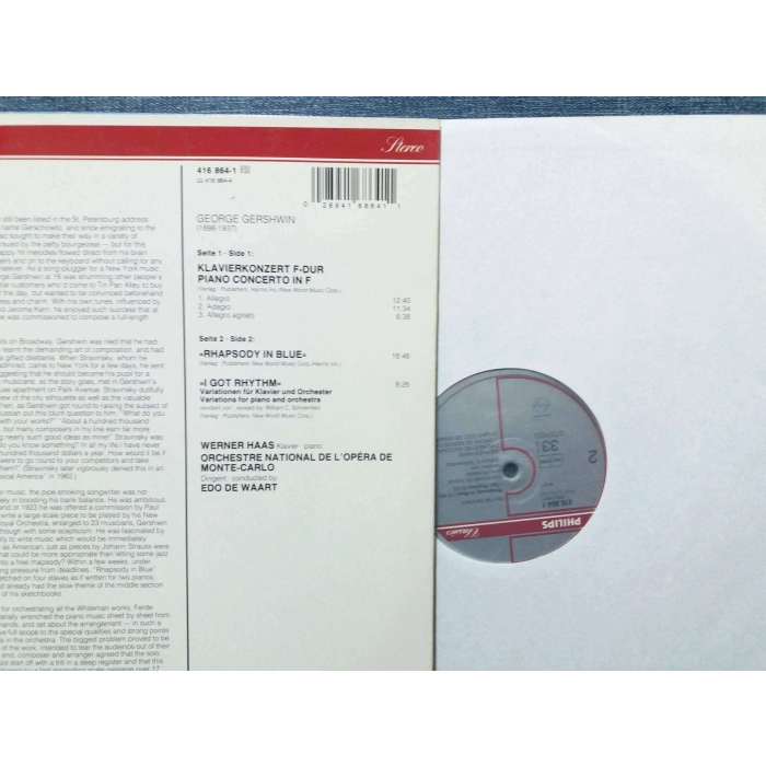 GERSHWIN RHAPSODY BLUE PIANO CONCERTO WERNER HASS