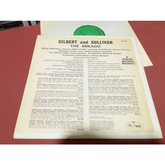 GILBERT SULLIVAN MIKADO