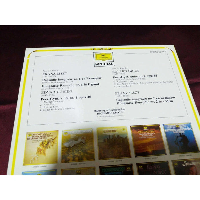 GRIEG PEER GYNT SUITES - LISZT RAPSODIES