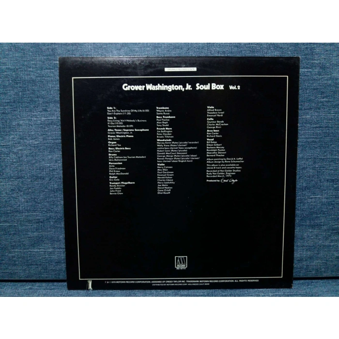 GROVER WASHINGTON JR SOUL BOX